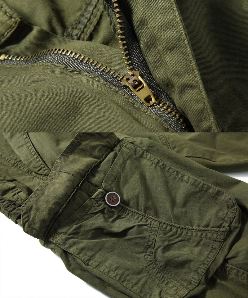 FOURSTEEDS Women's Casual Fitted Multi-Pockets Camouflage Twill Bermuda Cargo Shorts Army Green US 14 - Image 4